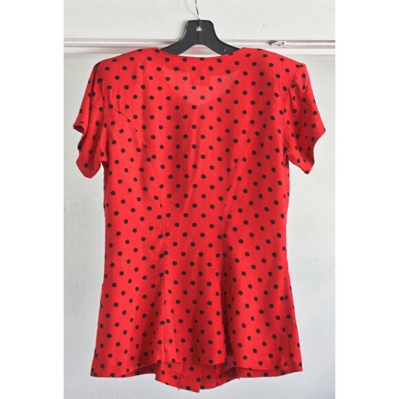 Host Pick!! 🪐🍀🎱🌈 Vintage 1970s does 40s -Shoulder Pad Top, Andrews Sisters M - Picture 7 of 10